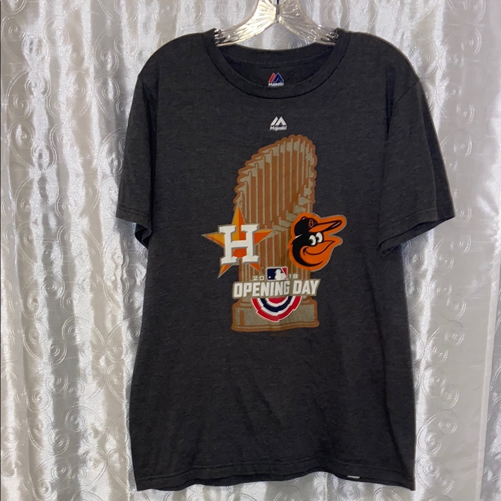 Majestic Houston Astros 2018 Opening Day Shirt Men’s Size Medium 🔥 YB7